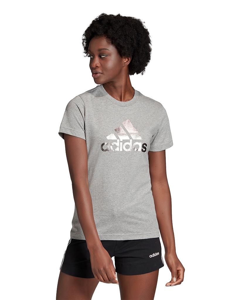 ADIDAS Damen T Shirt Athletics Print grau